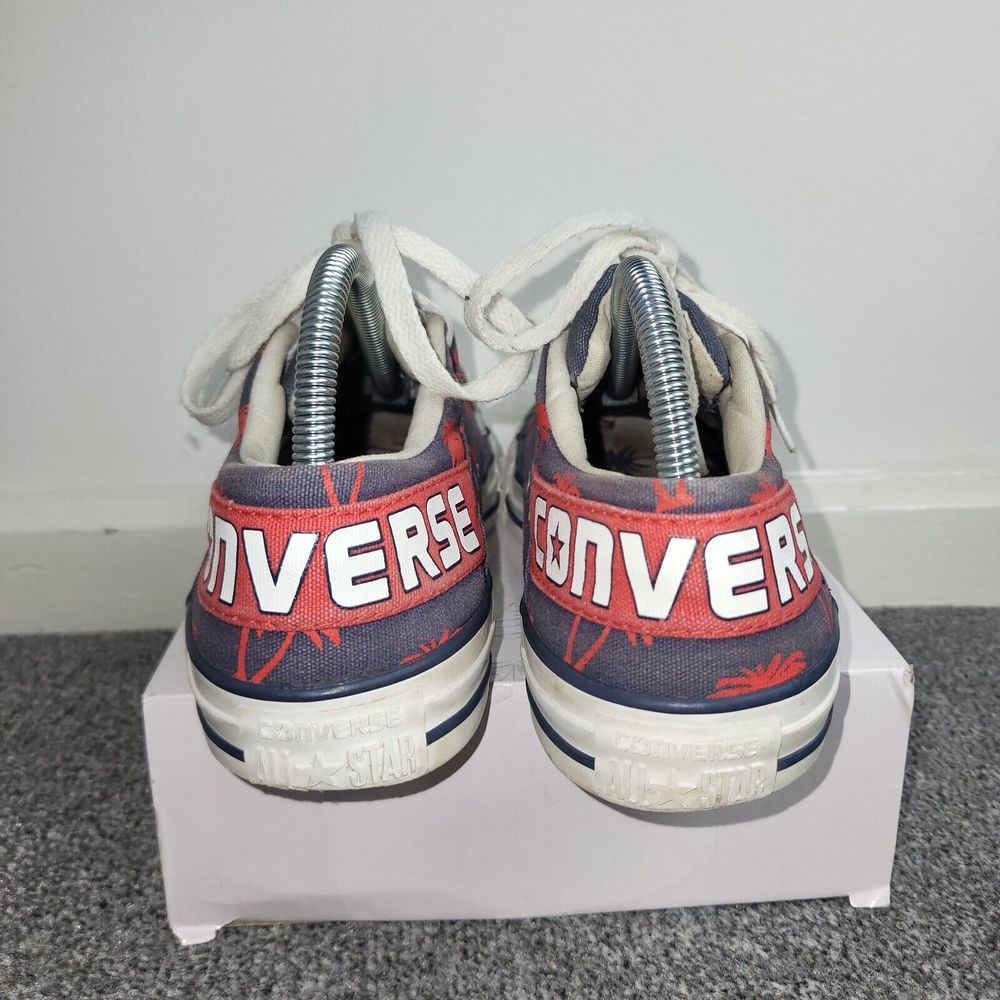 Converse Chuck Taylor All Star Low Palm Tree Blue / Red Unisex Trainer UK Size 7 - Picture 4 of 7